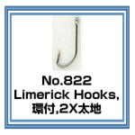 No.822 Limerick Hooks,2X太地